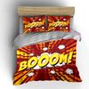 Vibrant Comic-Inspired Decorative Set  Kid'S And Adults' Bedroom Decor, Exquisite Three-Piece Bedding Set Gift