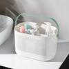 Bathroom Shower Basket Storage with Drainage Hole Organizer Bin for