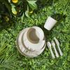 Set Of 12 Picnic Cutlery For 4 People In A Container