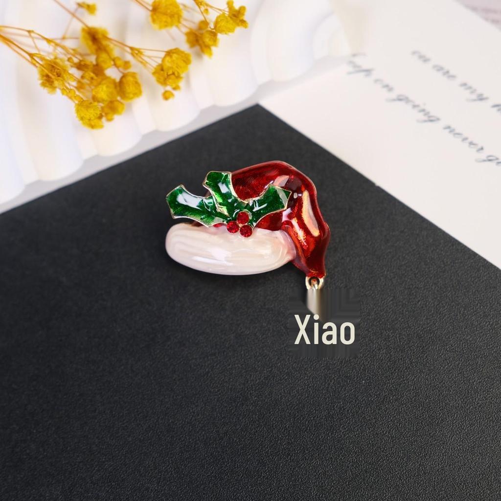 New Holiday Brooch Series: Santa Claus & Christmas Tree Festive Pins