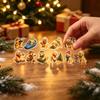 2D Acrylic Cute Puppy Series Keychain Pendant Gift for Dog Lovers