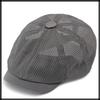 Full Mesh Octagonal Hat for Men and CZA242 [White Fang] Cap, Simple, Stylish, Women, (white)