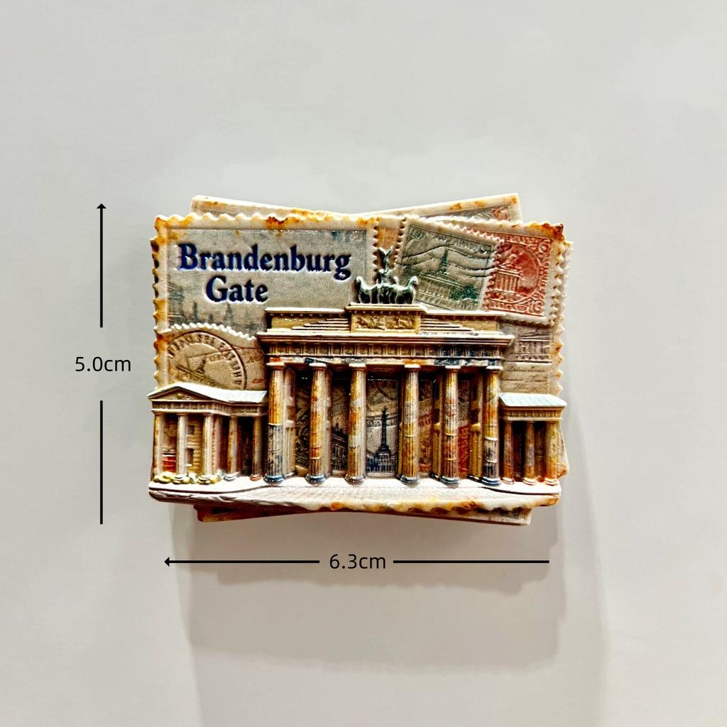 Germany Berlin Hamburg Munich Resin Fridge Magnet Stickers Travel Souvenir Gift Landscape Refrigerator Magnet Home Kitchen Decor