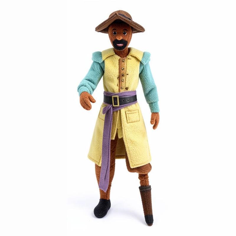 Backrooms Film Captain Clark Plüsch Schlüsselanhänger Weiches Stofftier Horrorfilm Charakter Anhänger Tasche Anhänger Plüschtier Geschenk Für Filmfans beige
