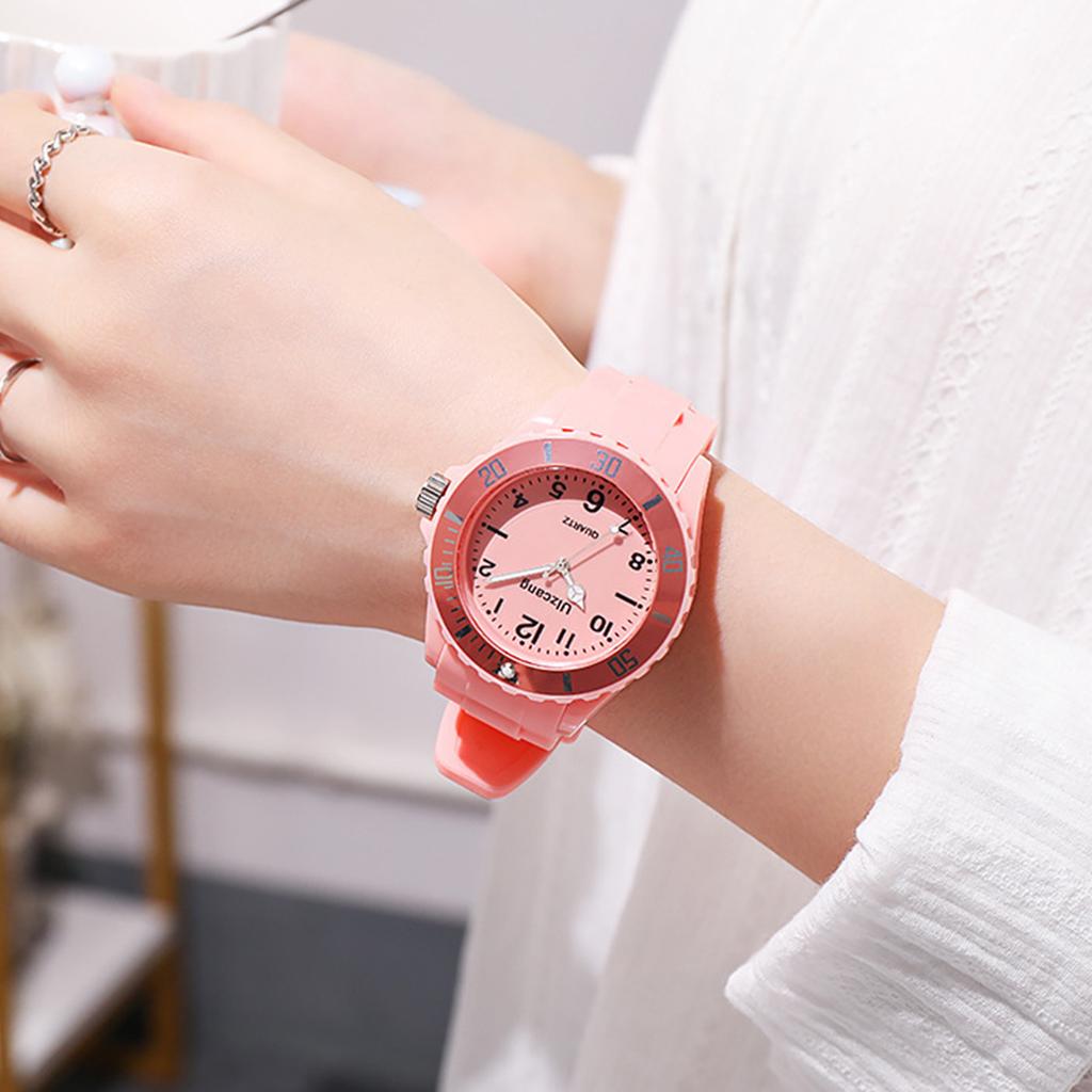 Kinder Prüfungs Uhr Mädchen Jungen Grundschule Wasserdicht Imitation Drop Macaron Little Fresh Sport Gelee Bonbon Farbe