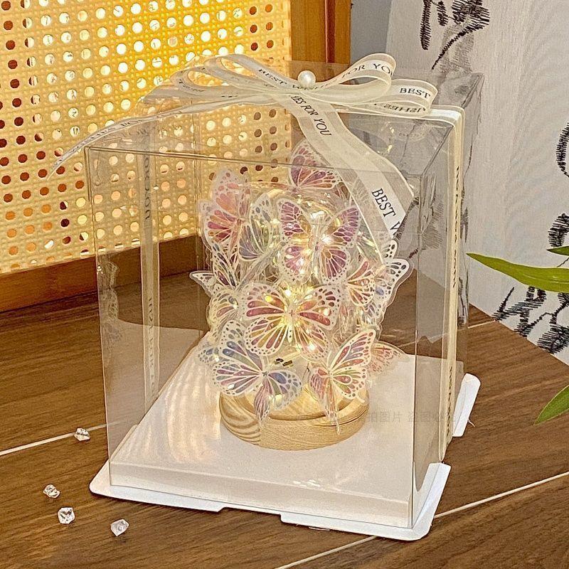 Romantic Qixi Butterfly Lamp Gift Set for Girls & Couples: Decor & Birthday Surprise