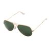 Ray Ban Aviator Frame Metal Sunglasses with Gold Frame and Green Lenses Unisex