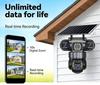 360° Panoramic 3-Lens Wireless Solar Camera with AI and 3-Screen Monitoring