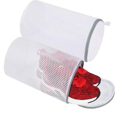 Netz Waschschuhbeutel Reißverschluss Wäsche Schuhschützer Flauschig Freundlich Anti-Verformung Schuhe Kleider Organizer Spielzeug Aufbewahrungsbeutel