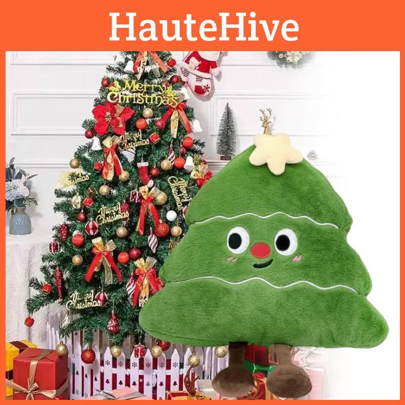Plush Christmas Tree Toy Cartoon Stuffed Doll Cushion Decoration Gifts Kids