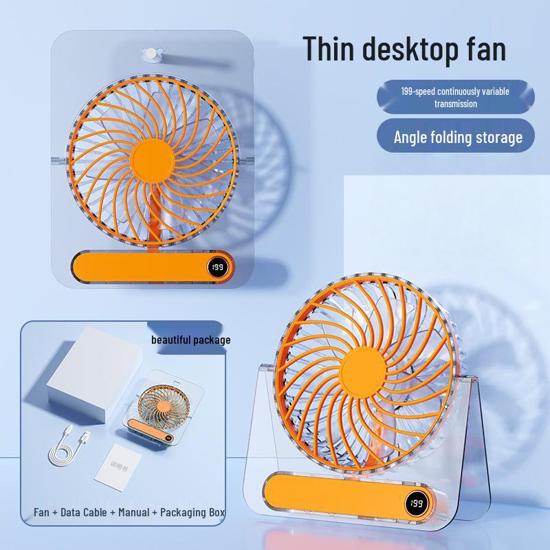 

Portable Mini Folding Transparent Fan for Dorms and Offices 145x40x155