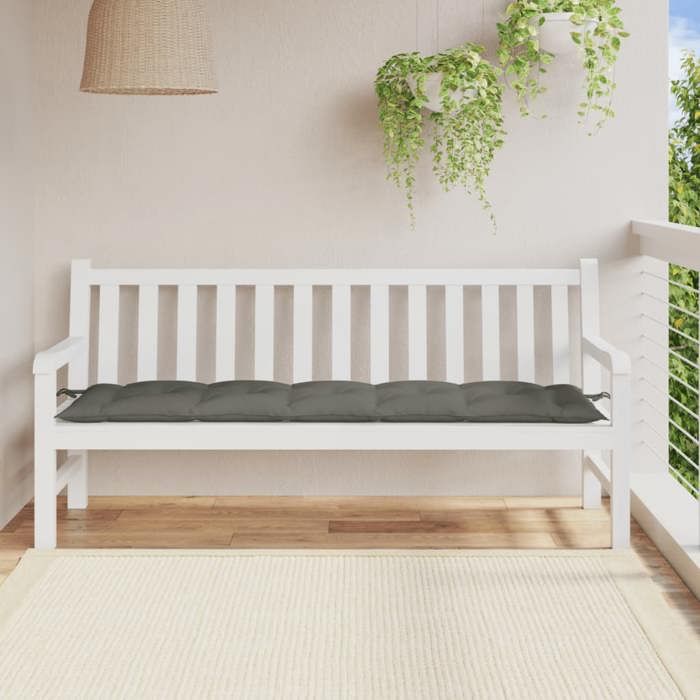 VidaXL Garden Bench Cushion Dark Grey Mixed 180x50x7 Cm Fabric, Cushion, Bench Cushion, Garden Cushion, Cushion 4002565