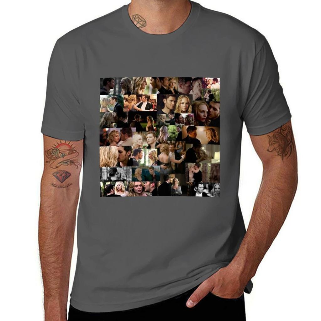 Klaroline Tshirt Casual Simple Design Short Sleeve Shirt