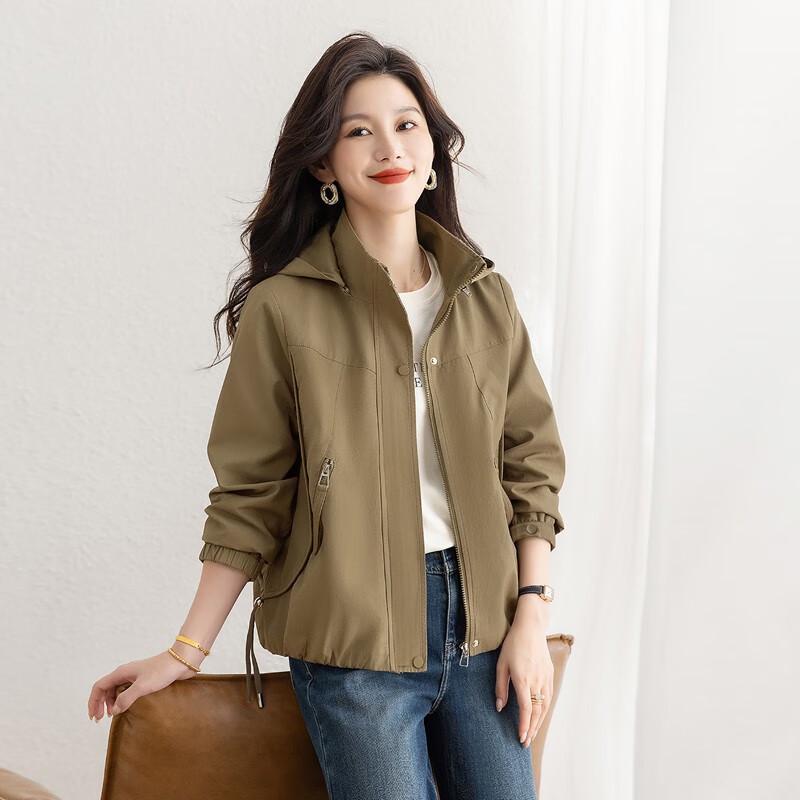 Women's Solid Color Loose Fit Hooded Top