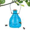 Glass Wasp Trap Small Hanging Honey Jar Hangable Reusable Catcher Garden Fruit Fly Catcher for Outdoor Garden Home Farm