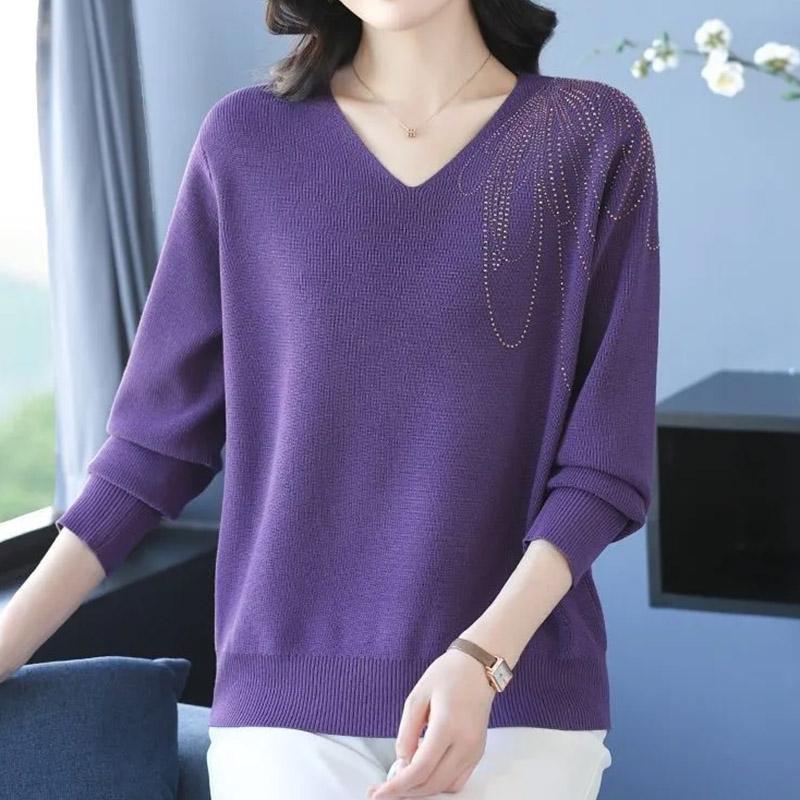 Sweater for Women Autumn Winter Pullover Warm Knitted Stretchy Long Sleeve Oversize Jumper Tops