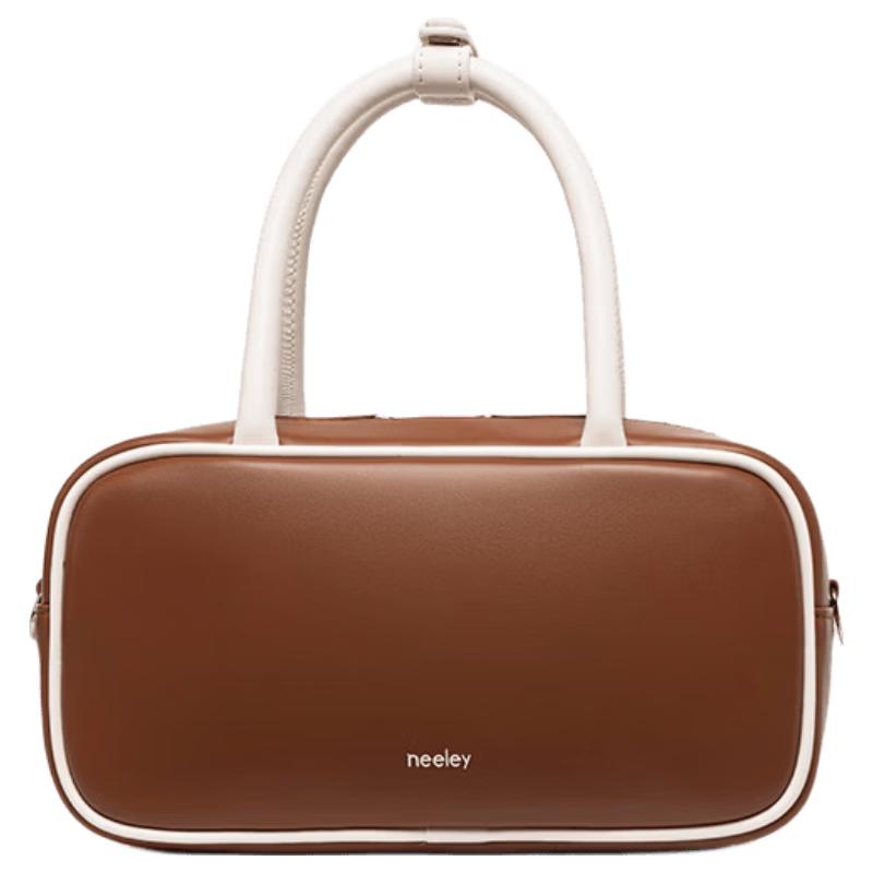 NEELEY 2026 Collection Women s Leather Boston Bag Medium
