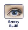 JazzEyewears Celebration Yearly Disposable Colour Contact Lens Plano (Breezy Blue) - Pack of 2