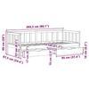 VidaXL Daybed with Drawers White 80x200 Cm Solid Pine Wood, Sofa Bed, Daybed, Daybed with Storage, 3302076