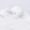 Nike T-shirt de sport à manches longues pour femmes, pull décontracté de couleur unie, hauts blancs DD4946-100