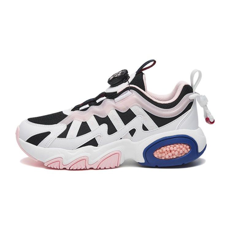 Anta Comfortable Versatile Non-Slip Casual Shoes Kids sneaker Black White Peach 322248802-4 35