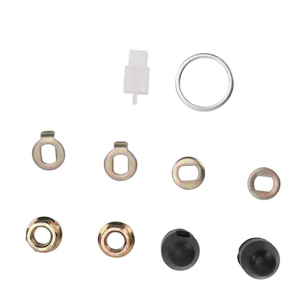 Steel Bicycle Hub Motor M14 Nuts Washer Kit with 14mm Shaft for Electric Bikes Scooters