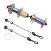 2PCS Bike Hub Aluminum Alloy 32 Holes 120 Click 6 Claw Disc Brake Hub Set with Quick Release Lever for Mountain Bike