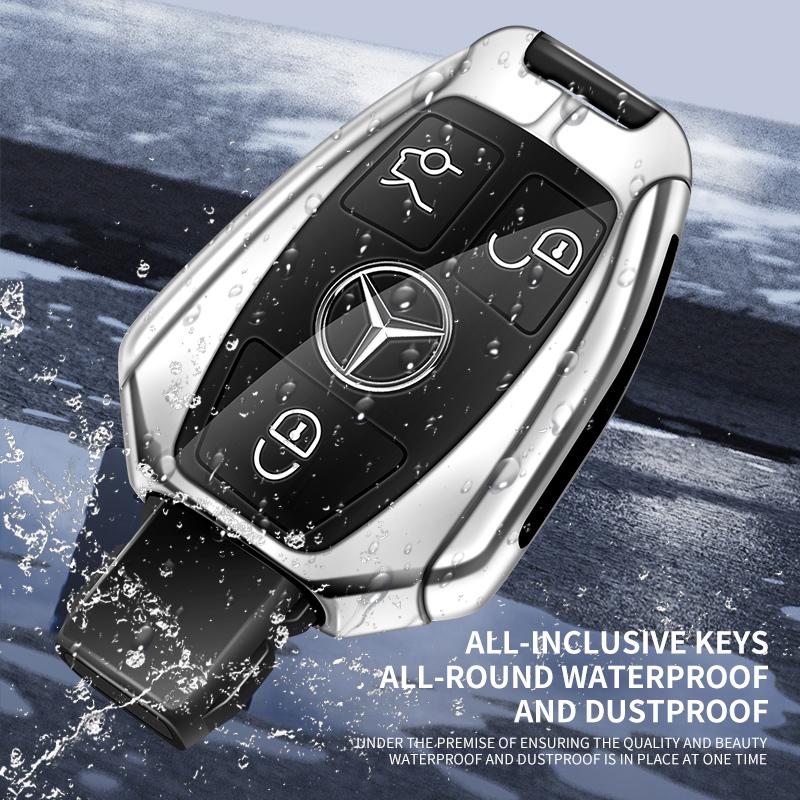 Car Key Case Cover Protector Shell For Mercedes Benz A C E S G Class GLC CLE CLA GLB GLS W177 W205 W213 W222 X167 Accessories JV1