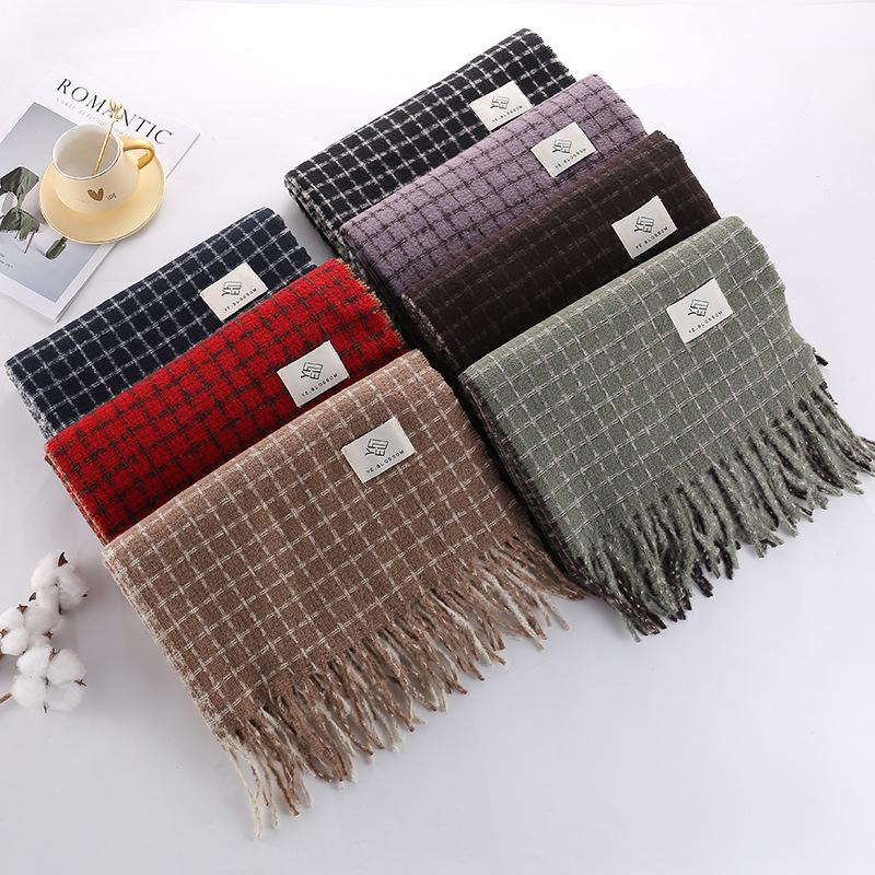Scarf women's winter new autumn and winter literary girls versatile Maillard American Japanese scarf shawl