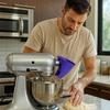 For KitchenAid Artisan KSM150 Flour Funnel Attachment - Plastic Powder Funnel with Easy-Pour Diameter for Tilt-Head Mixers
