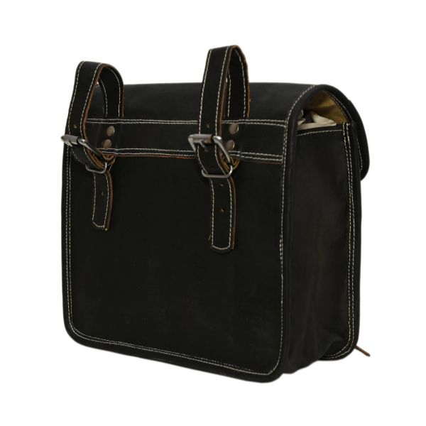 Handmade Goat Leather Motorcycle Saddlebags by Parrys Leather World, Vintage Panniers Set of 2, Durable Rider Storage
