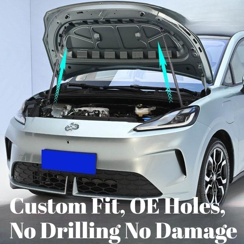Fit For MG4 EV MG4 Electric 2022-2026 Modified Front Engine Hood Hydraulic Support Rods Frunk Storage Box Auto Pop-up durable