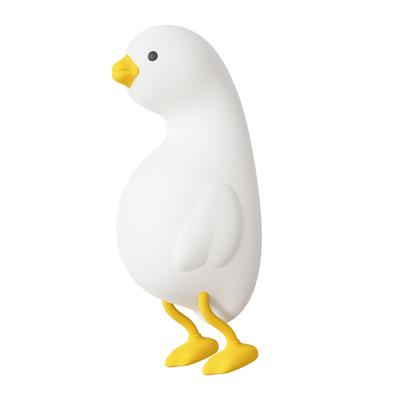 Duck Night Light Warm White Adjustable Brightness Cute Tap Nursery Lamp with Phone Holder and 30 Minute Timer