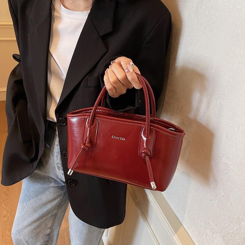 Premium Sense Large Capacity Tote Bag Fashion Hand Bag Retro Shoulder Bag Texture Messenger Women's Bag