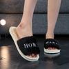 ins Mao Mao Slippers Home Indoor Spring and Autumn Warm Non-slip Cotton Slippers Floor