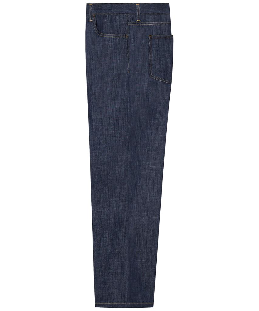 Lapper [Set][Summer][Non-Fade] Denim Work Shirt Long Sleeve Set-Up Ver.1 - Deep Blue