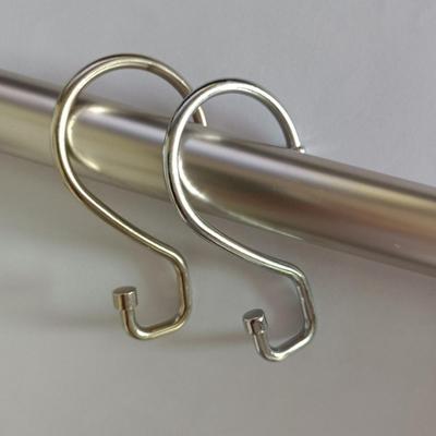 2Pcs Vorhang Haken Einfache Installation Einstellbare S-Förmigen Hängenden Haken Für Home Badezimmer