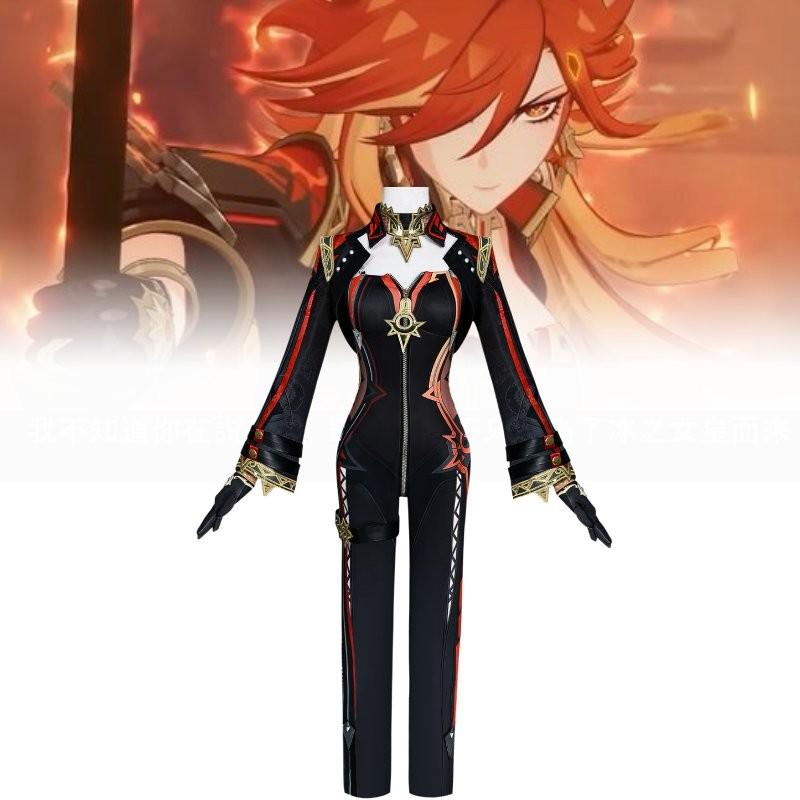 Adorable Mavuika Cosplay Costume Set For Genshin Impact Featuring Stylish Accessories