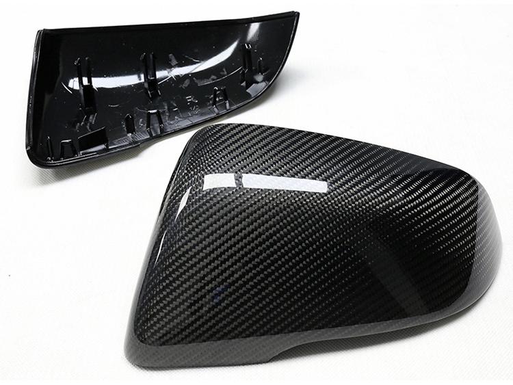 Carbon Fiber Rearview Mirror Shell Cover for BMW 1, 2, Z4, X1/X2 - Models F48, 52, 39, G29 Horn Replacement