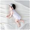 7A Antibacterial Summer Baby Sleeveless Cotton Romper - Infant Diaper Cover Bodysuit with Tagless Design, Ideal for Air Conditioning