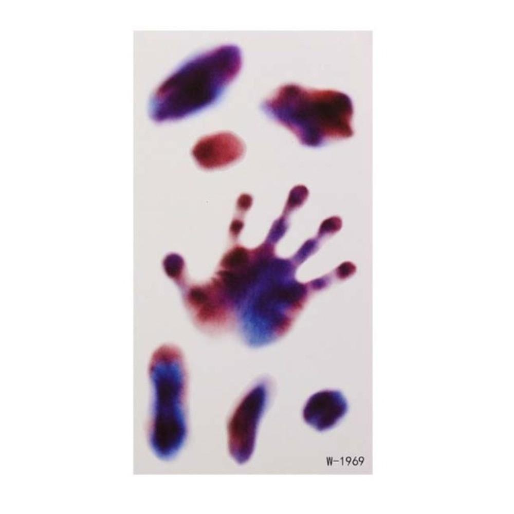Bloody Makeup Halloween Tattoo Stickers Waterproof Body Art Scar Decals  Haunted House