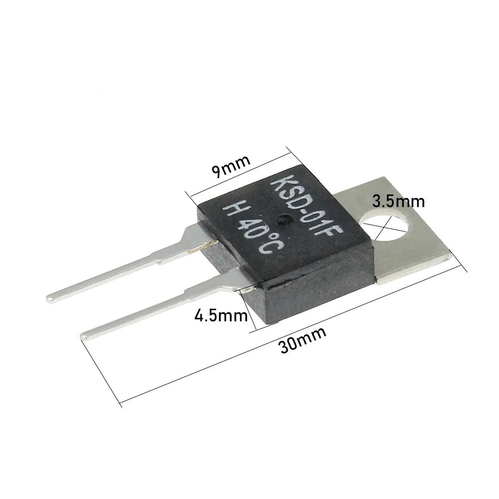 40 50 60 70 80 90 100 DegC NC Normally Closed NO Normally Open 1.5A Thermal Switch Temperature Sensor Thermostat KSD-01F JUC-31F