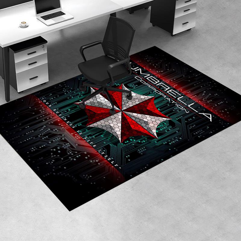1pc resident Evil Office Carpet Soft Polyester Entrance Carpet Washable Non-slip Machine Washable Indoor Carpet Table Entrance Home Decor Of