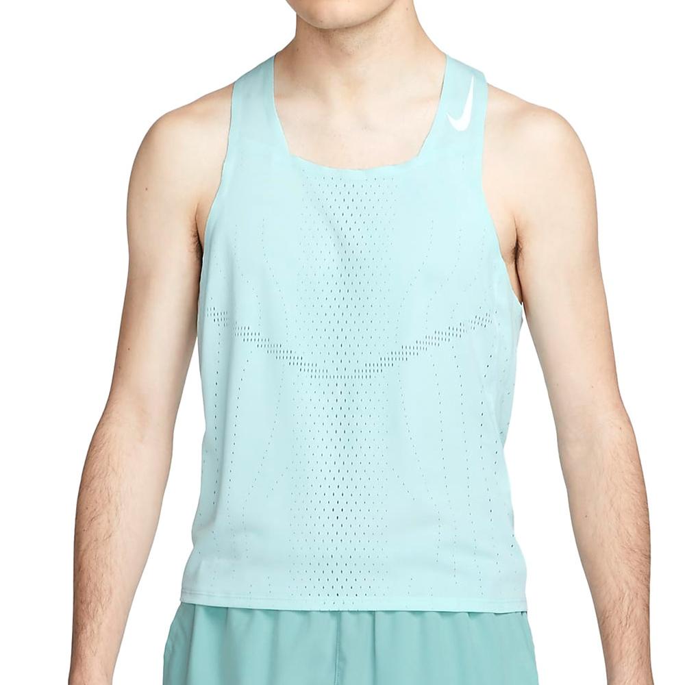 Nike Dri-FIT ADV Solid Quick-Dry Running Tank Men Tops Light-Blue DM4625-346
