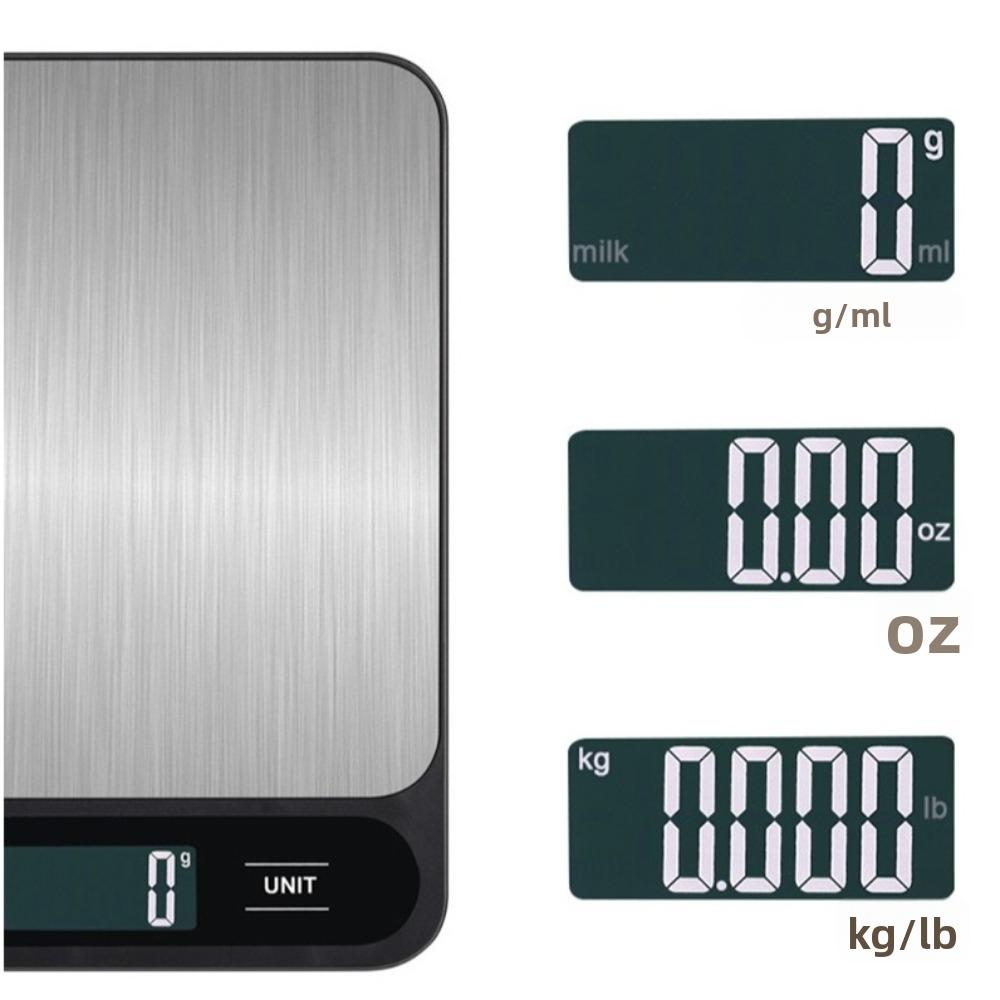Stainless Steel Digital Kitchen Scale 10kg Capacity Digital Food Scale For Cooking