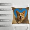 Capa de Almofada Corgi Decoração Doméstica Capa de Almofada de Sofá de Linho: Amigo da Pele e Respirável Com Zíper Invisível