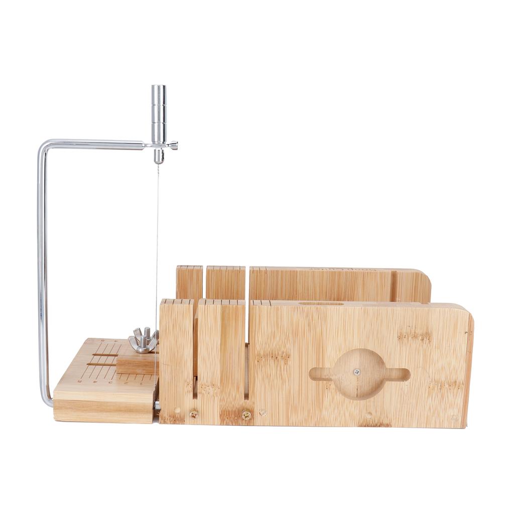 Practical Adjustable Bamboo Soap Cutter Bread Cutter Mold DIY Soap Cutting Tool