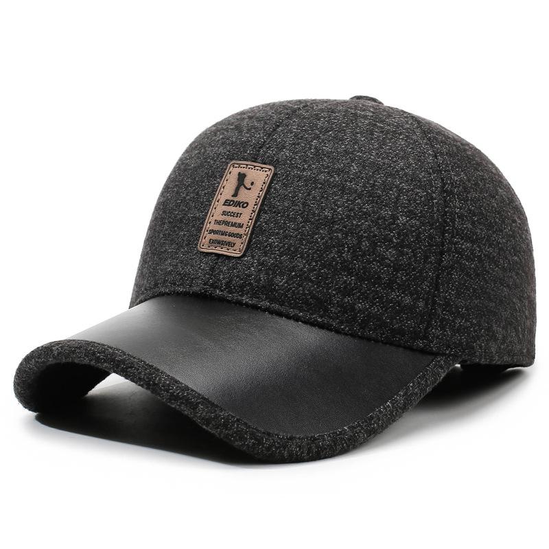 Men's Winter Middle-Aged and Elderly Father Warm Baseball Cap Old Man Grandfather Autumn Ear Protection Cotton Cap