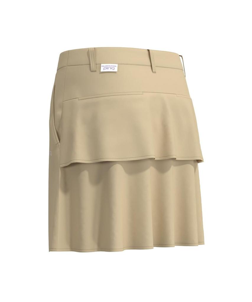 Ping Apparel Women's Tiered Skirt (Stretch, Infrared Heating) / Golf / 622-4234906 040_Beige SS
