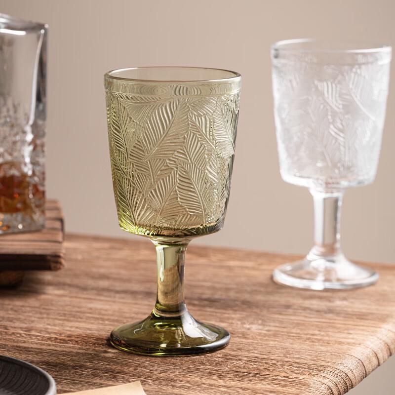 Changbaosen Retro Embossed Stemmed Glass